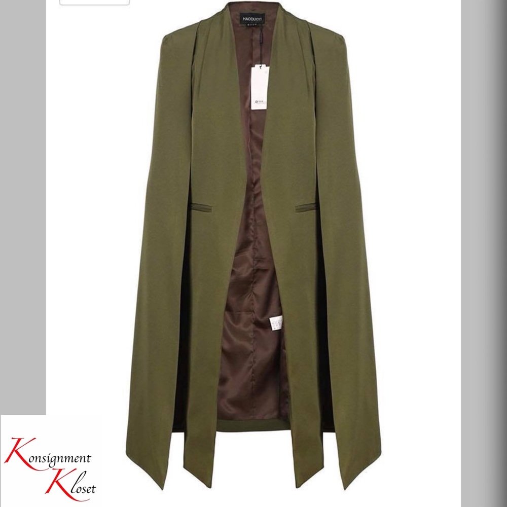 Olive Cape Jacket